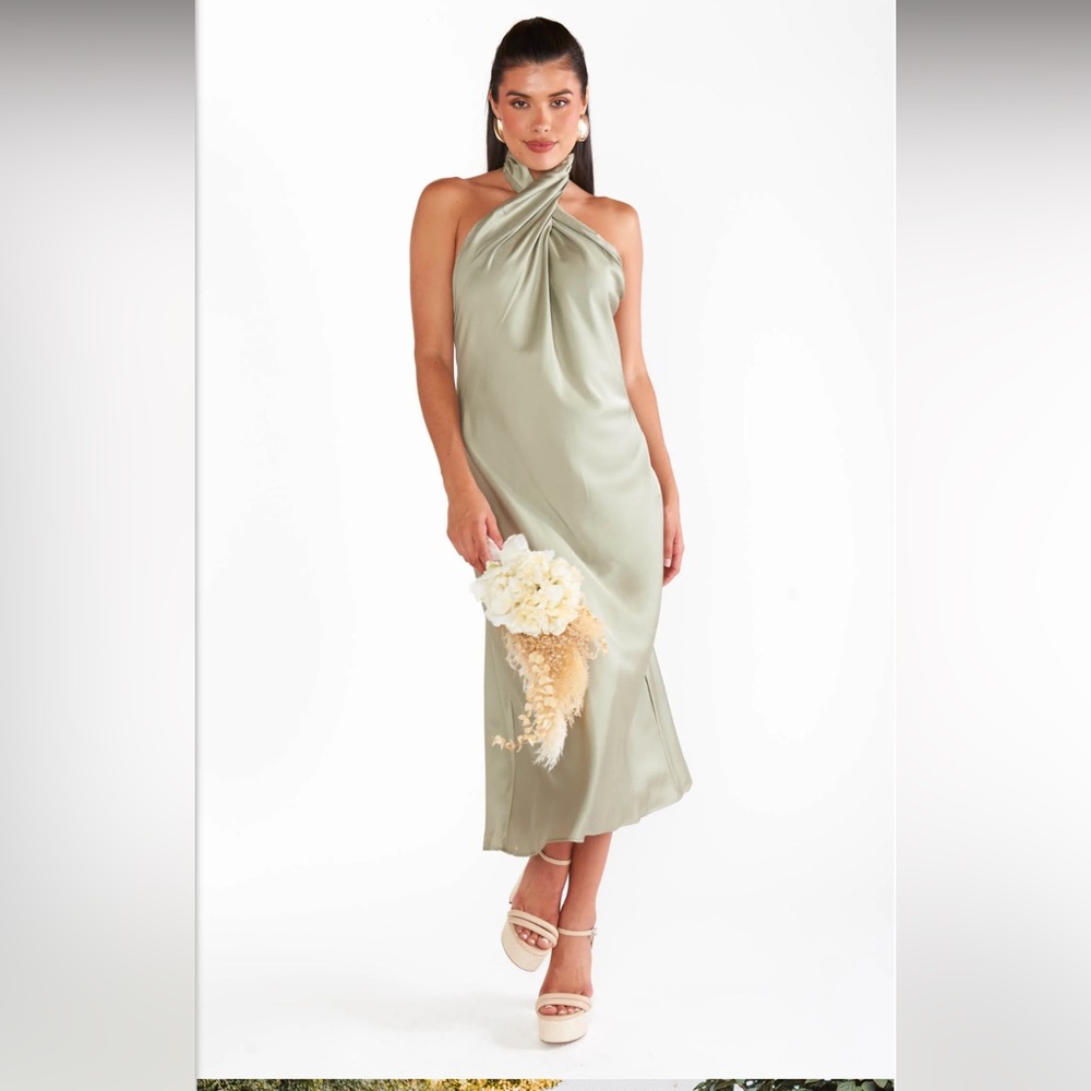 Show Me Your Mumu Jasmine Halter Midi Dress